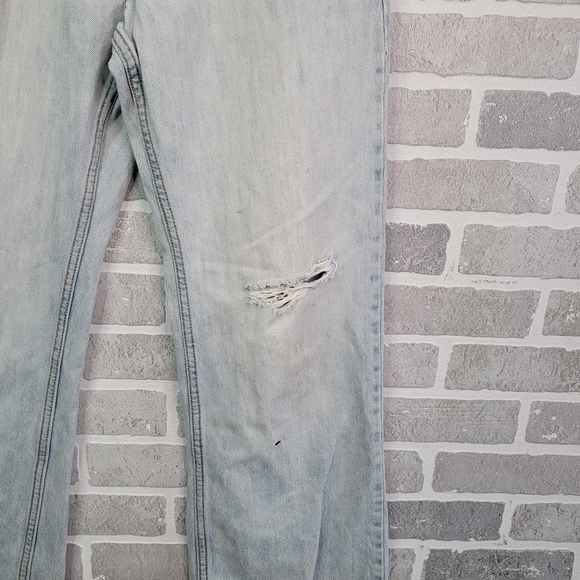 Aeropostale Benton Original Bootcut Wide Leg Thrashed Denim Jeans Men's Size 32 - Picture 5 of 16